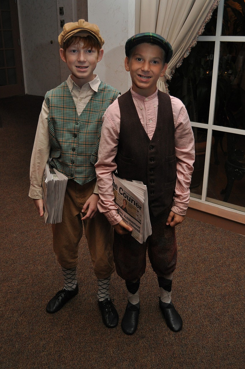 Paper boys Zachary and Jakob Lutz
