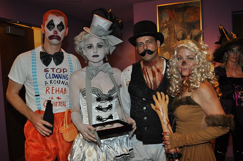 John and Jenn McAlister with Brooke and Karen Misantone