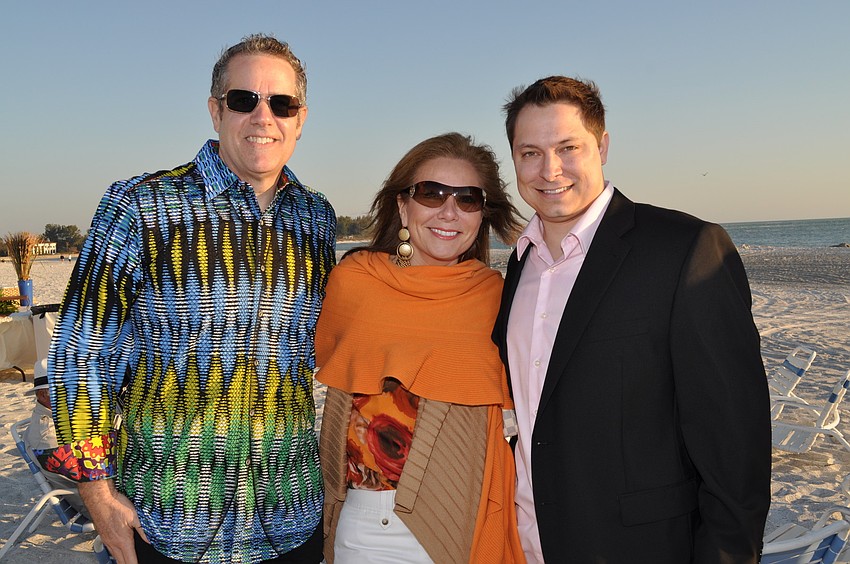 Jeff and Giovanna McGrath with Wayne Ard