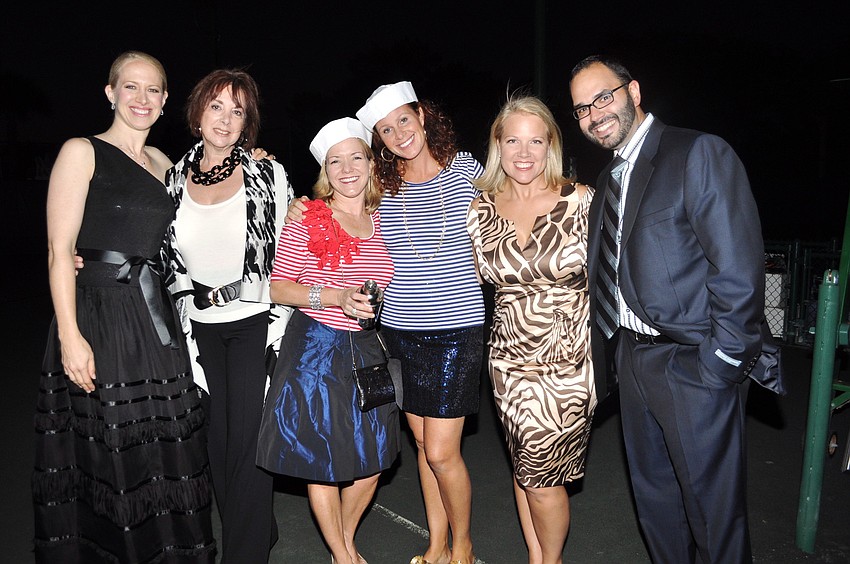 Models Ariane Dart, Gail Klein, Caryn Patterson, Monica Barth, Jamie Becker and Roger Capote