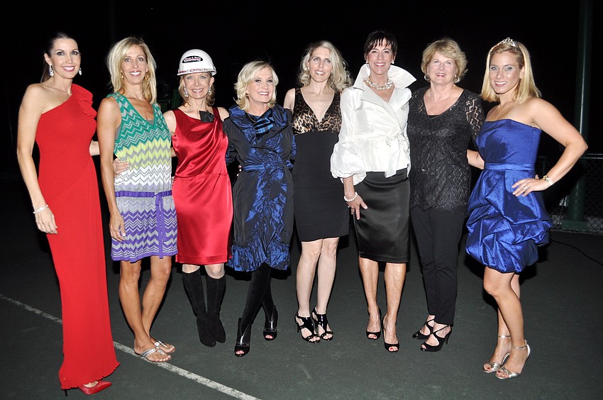 Models Dr. Jill Morris, Leslie Jones, Charlie Ann Syprett, Brenda Terris, Shelley Binion, Kathy Seider, Jo Rutstein and Erika Quartermaine
