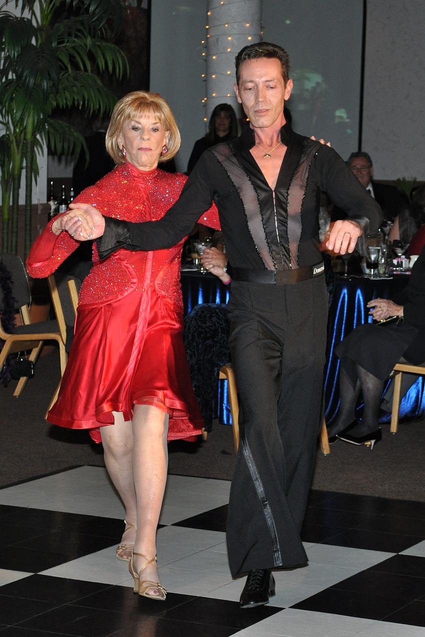 Gloria Moss and Jim Helmich dancing