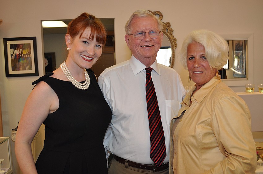 Emily Walsh, Sen. Bob Johnson and Marlene Hauck