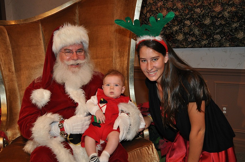 Santa, Rhys Parry and McKayla Taaffe