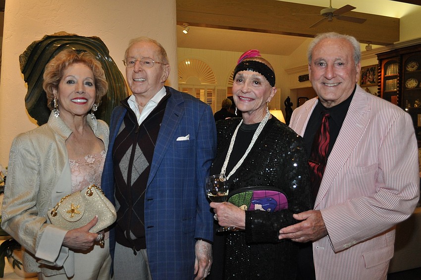 Starry Night Series co-chair Lee Peterson and Bob Peterson, Marlene and Hal Liberman