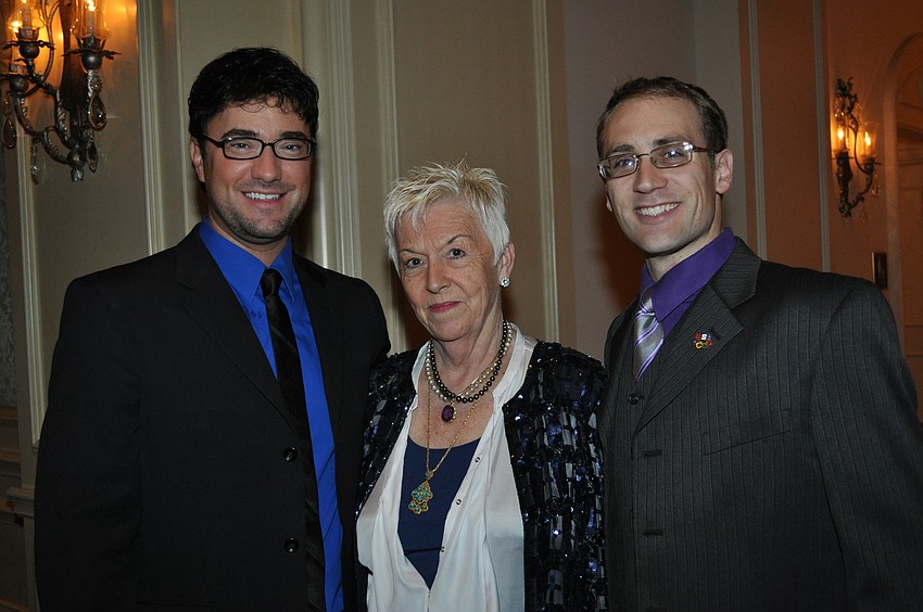 Olympic coaches Jim Peterson, Alison Smith and Olympic skater Mark Ladwig