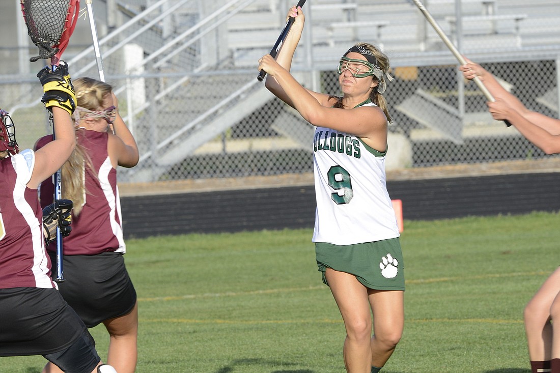 FPC's Nicole Madalena scored two goals in Tuesday night's win over St. Augustine. PHOTO BY BOB ROLLINS/COYOTE PHOTOGRAPHY