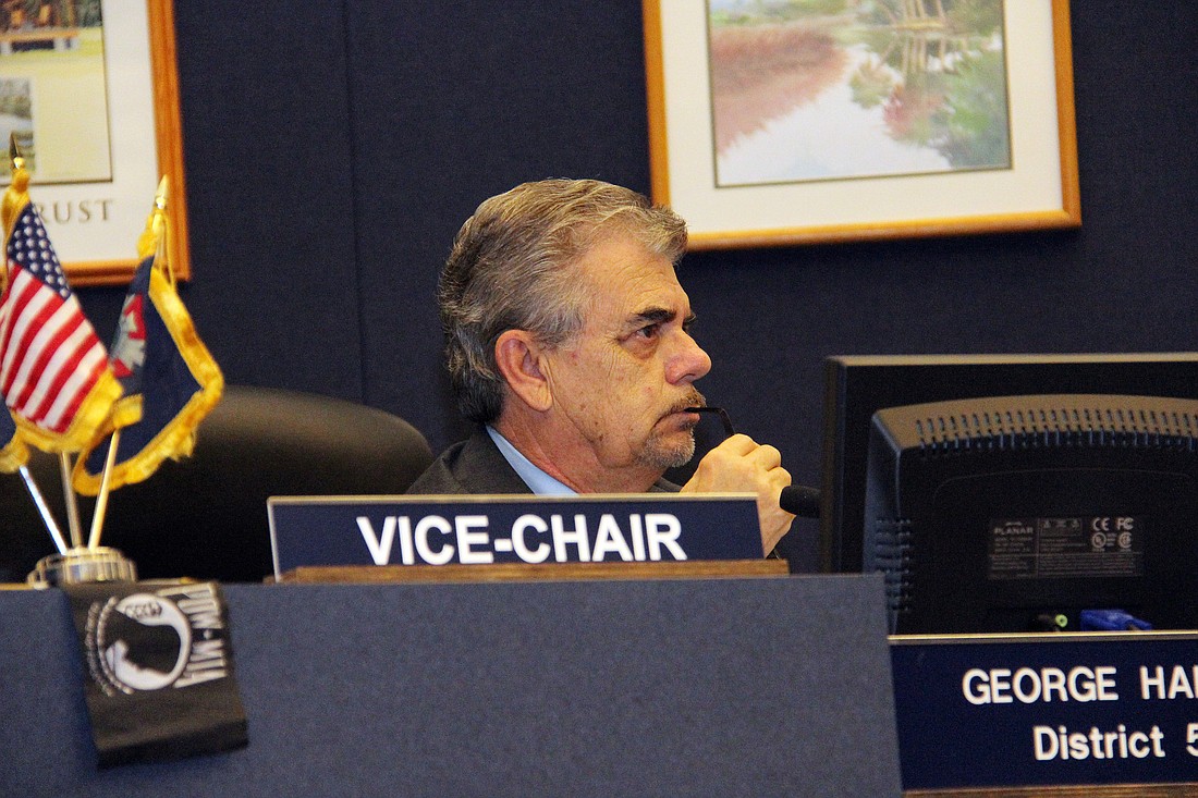 County Commissioner George Hanns was voted chairman Monday, Nov. 18. (Photo by Shanna Fortier.)