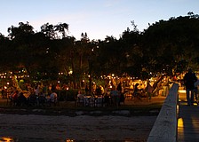A view of the fish fry at Mar Vista from the docks.