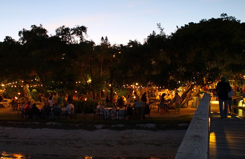 A view of the fish fry at Mar Vista from the docks.
