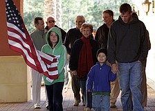 A little more than a dozen residents came out for the Veterans Walk of Honor Nov. 6.