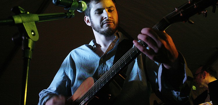Evan Eastmoore sat in with the band at this month's Music on Main.