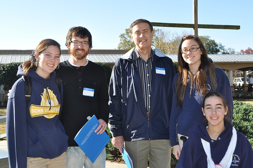 Kelsey Byers, Pastors from Sarasota Alliance Church, Mike Thompson and Ron Hiers, Amanda Deriesthal and Hailee Kurtz