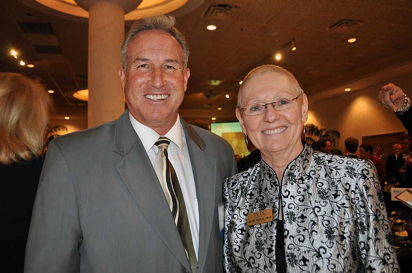 Past Chairman of the EDC of Sarasota County, C.J. Fishman, and current president and CEO, Kathy Baylis