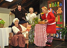 Birgene Linse, Sean McDonald, Grace Duffy and Renee Pitts perform "Little Red Riding Hood."