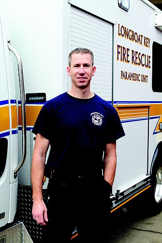 Firefighter/paramedic Jay Gosnell has been with the Longboat Key department since 2008.