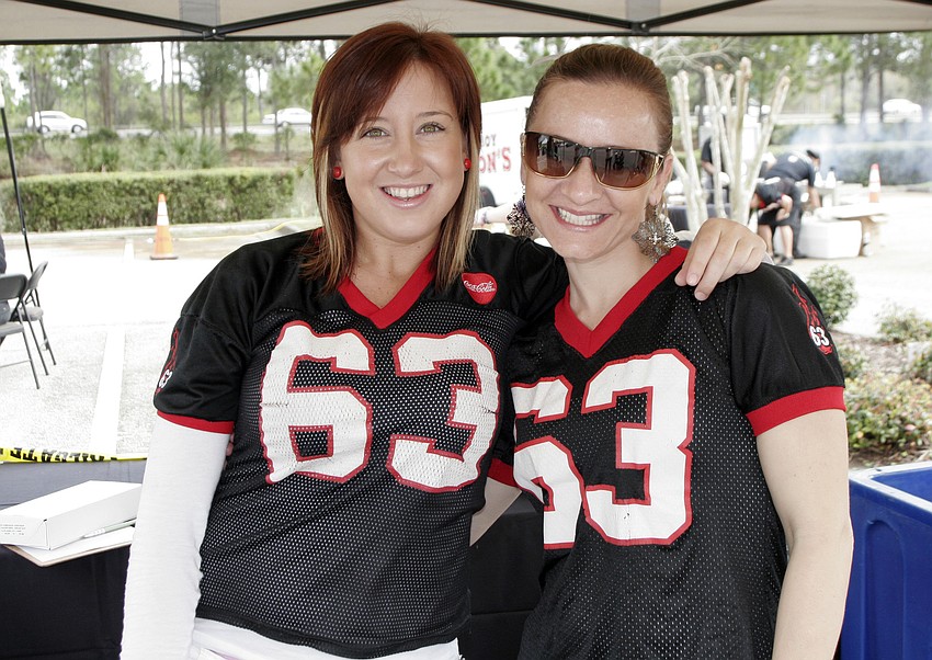 Brooke Conrad and Julianne Randolph were hoping to catch some of the Super Bowl after work.