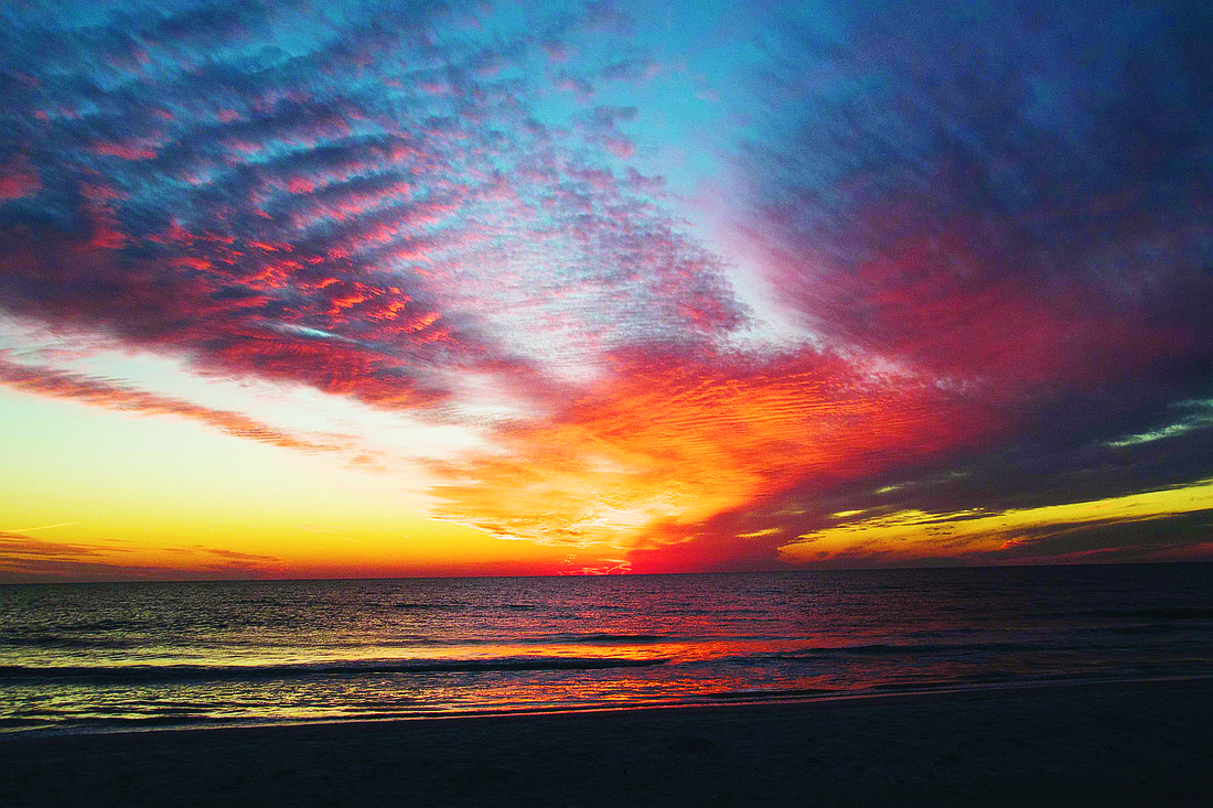Bob Lurie submitted this sunset photo, taken near Banyan Bay Club in the 5200 block of Gulf of Mexico Drive.