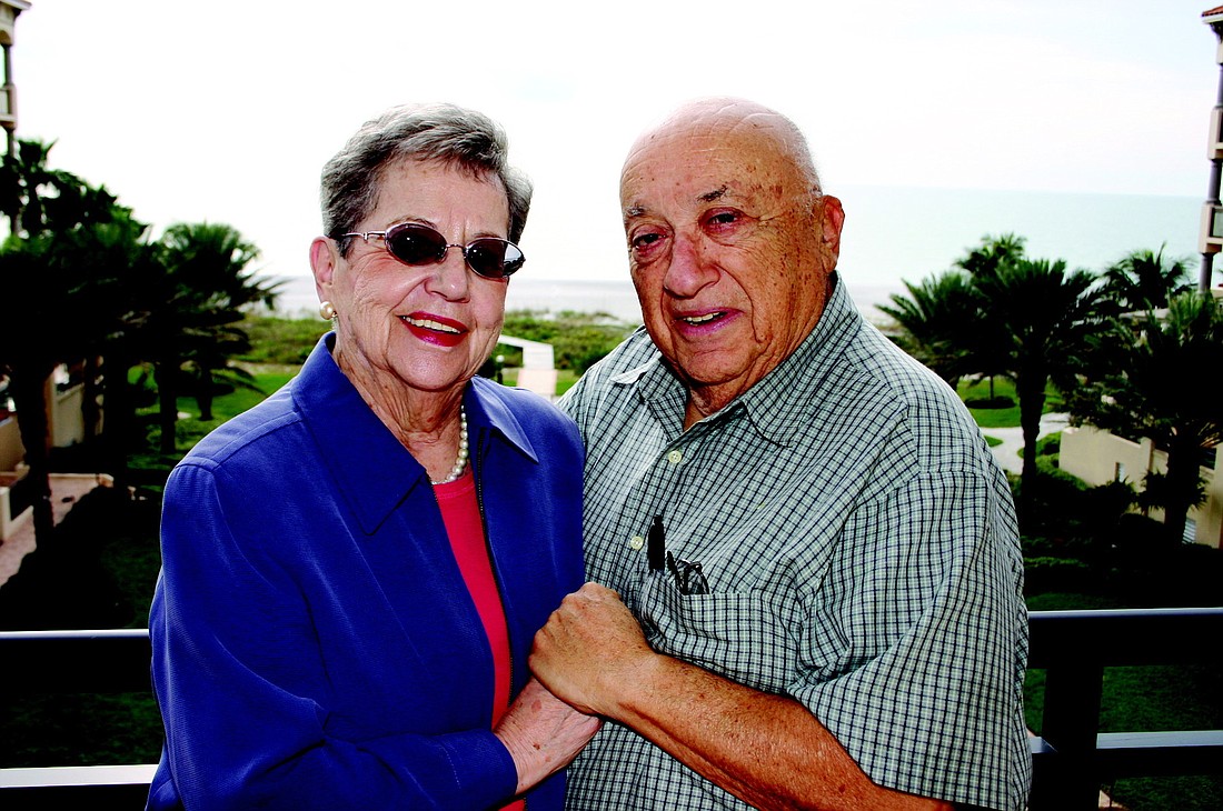 Shirley Fein with her late husband, Arnold