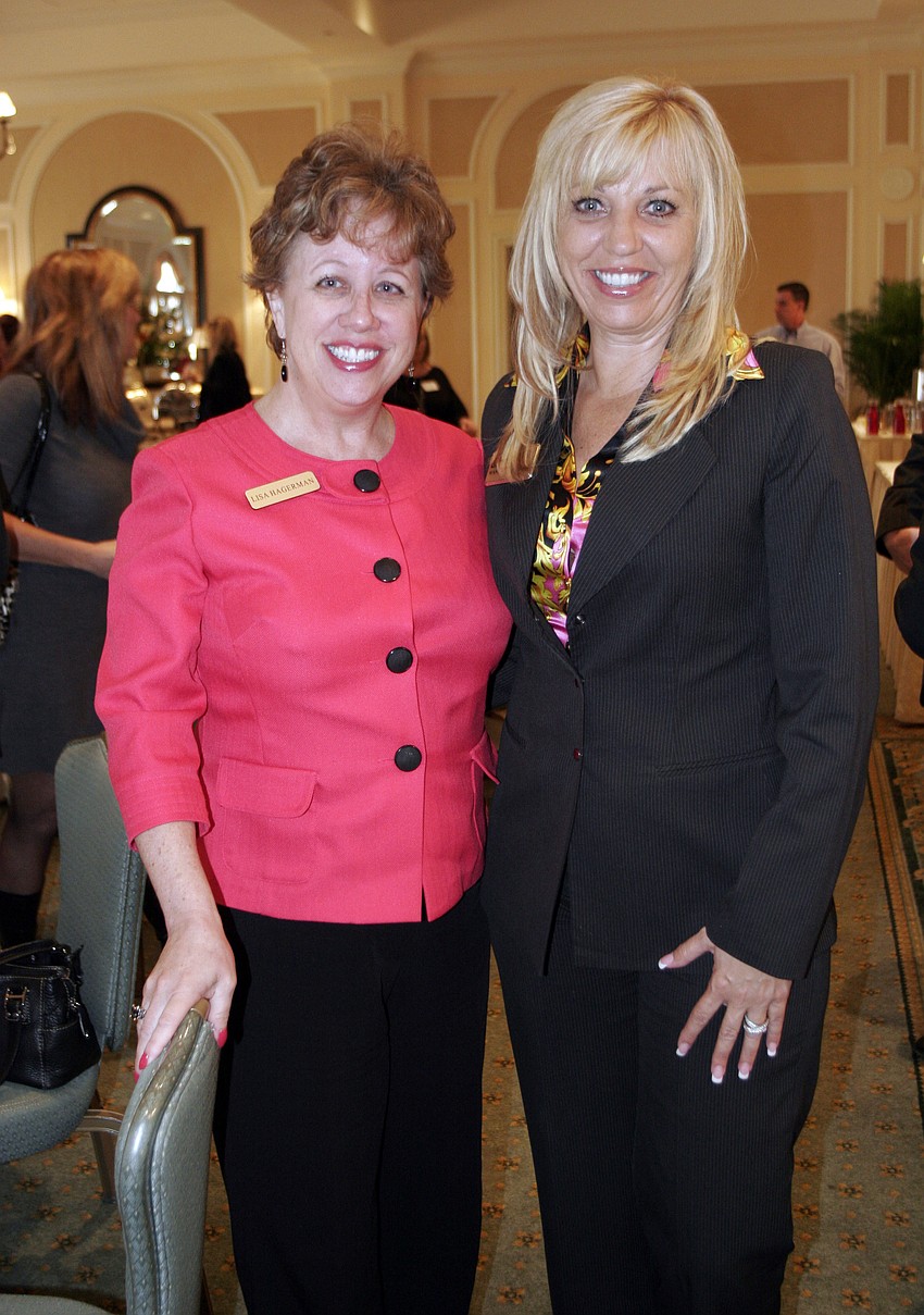 Lisa Hagerman and Wanda Martinetto enjoyed meeting one another.