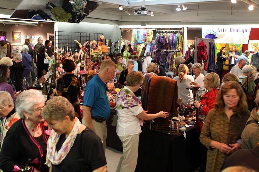The crowd at the opening night of the Fabulous Arts Boutqiue on Thursday, Feb. 11.