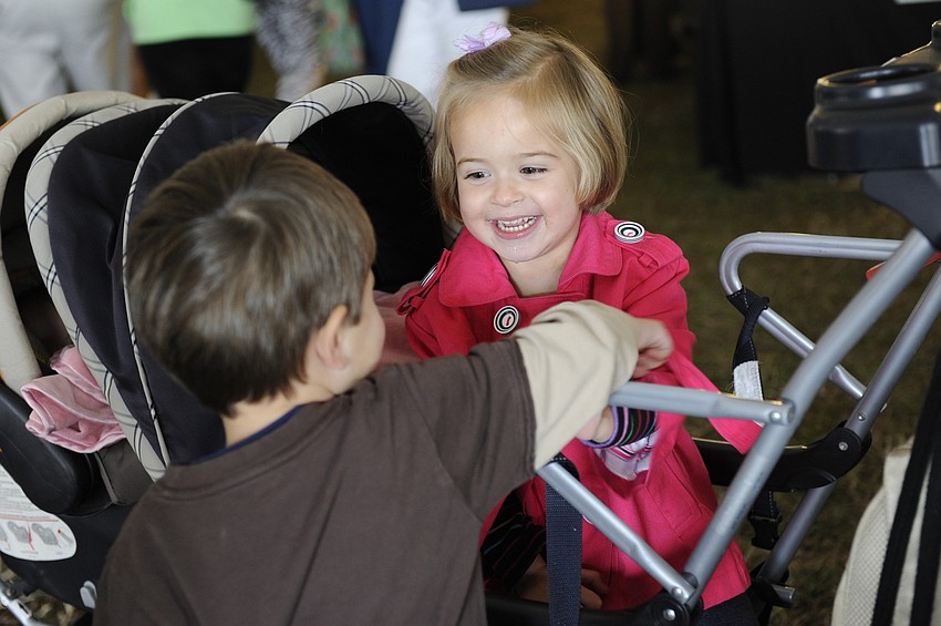 Three-year-old Alex Carmona and Hadley Noonan, 3, are best friends.