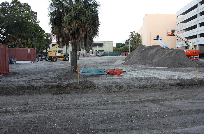 The city would prefer to see a hotel built on the empty space north of the Palm Avenue parking garage.