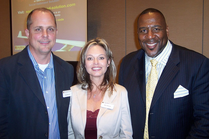 CornerStone Title's Tom and Mary Howard sponsored speaker Alan Thompson.