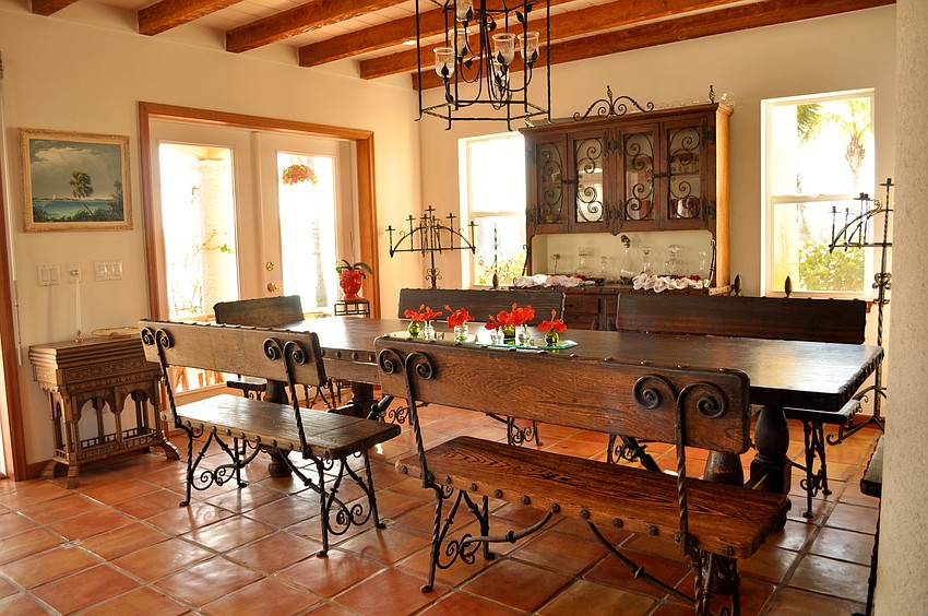 Treasures from Around the World: Family antiques, eclectic art and imported tiles lend international flair to this warm family home.