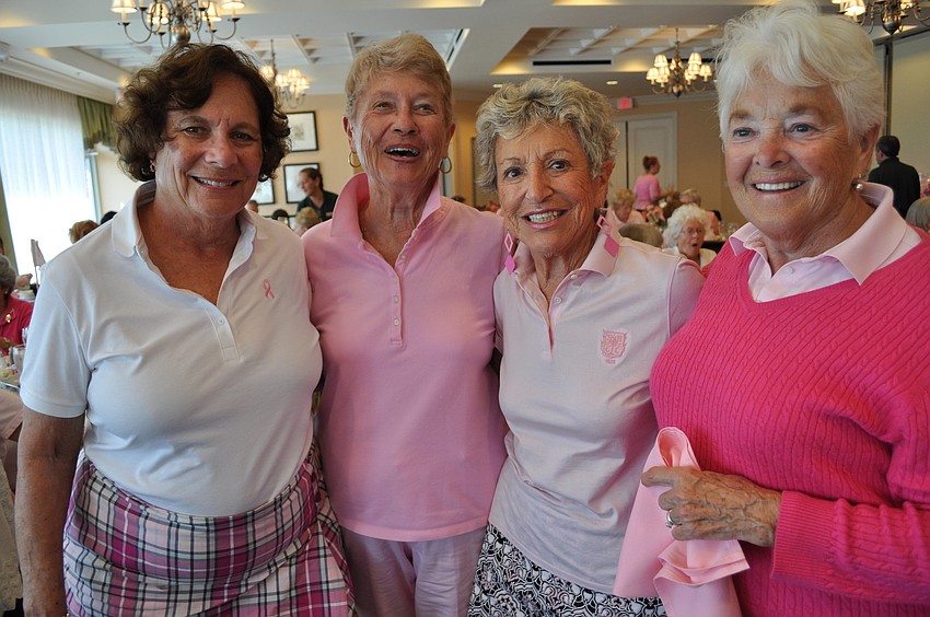 Elena Hickman, Irene Juron, Barbara White and Georgette MacDonald enjoyed the festivities.