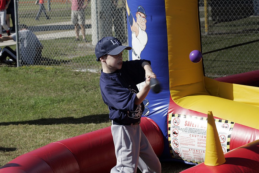 Willis Elementary second-grader Brayden Nelson is playing baseball for the first time this spring.