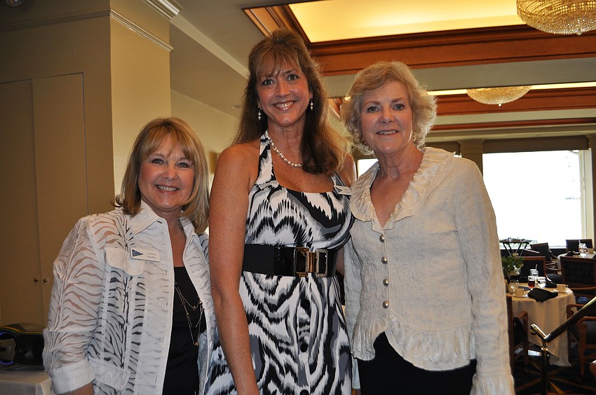 Style show coordinators Lorene Steffke, left, and Karen Cogbill, right, with event chair Rene Brooks, center.