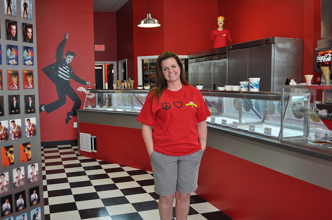 Stefanie Beauchamp, along with her husband Peter, bought ScoopDaddy's on St. Armands Circle two years ago. The couple opened a second location three months ago.