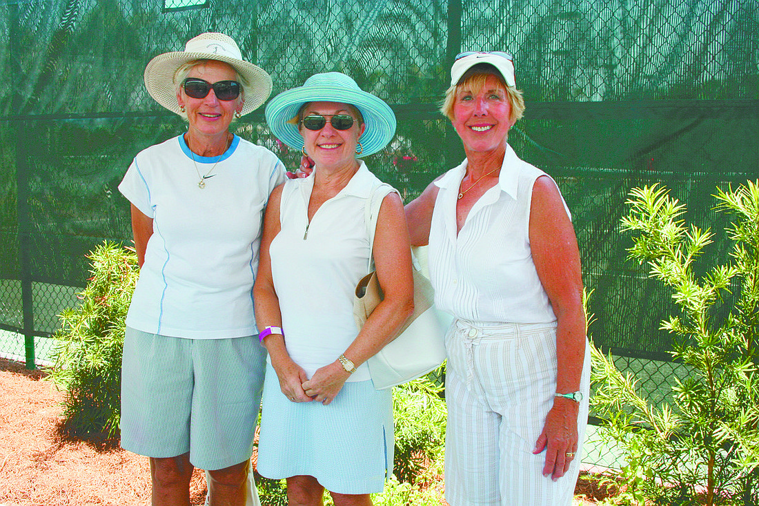 Diana Guzzo, Susan Beane and Rose Harris at the 2011 Sarasota Open.