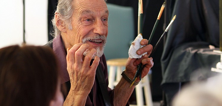 David Leffel answers a question during the first day of his workshop on Monday, Feb. 21. at the Longboat Key Center.