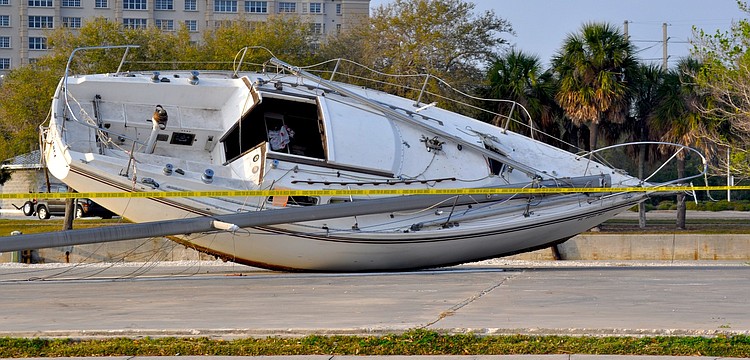 If you have information regarding how the sailboat ended up here, let us know!