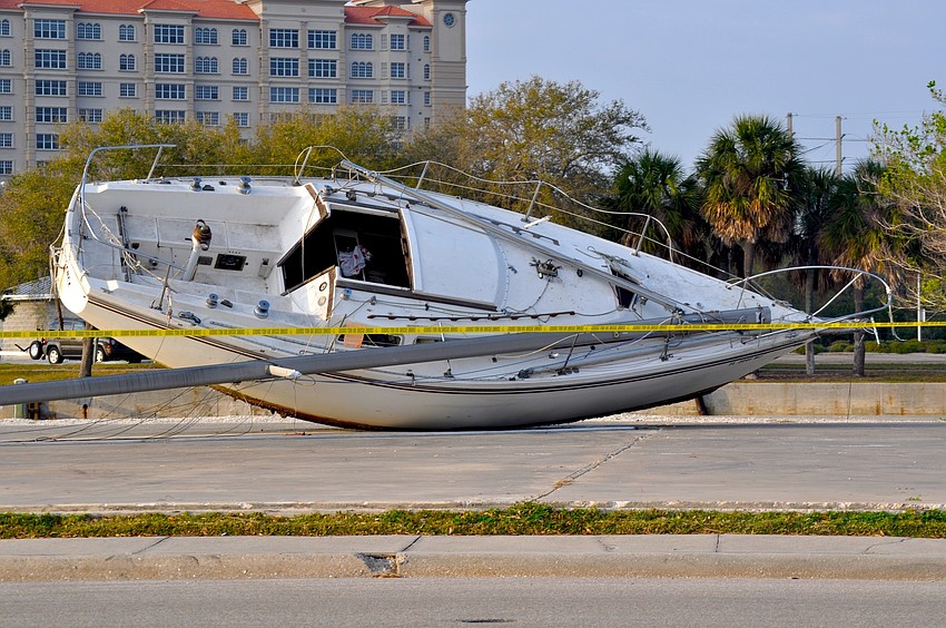 If you have information regarding how the sailboat ended up here, let us know!