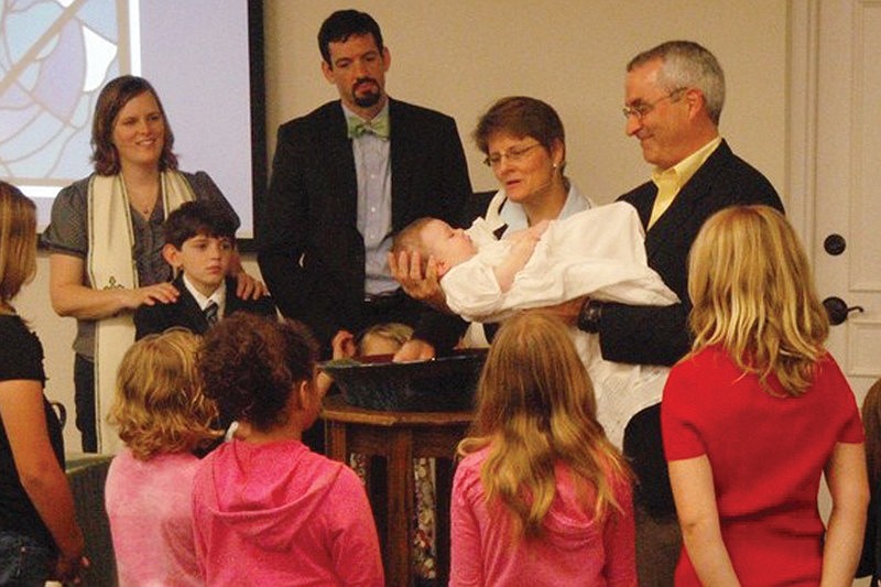 The Thomas baptism was the first in PeaceÃ¢â‚¬â„¢s new location in the Manatee Board of Realtors building on Lakewood Ranch Boulevard.
