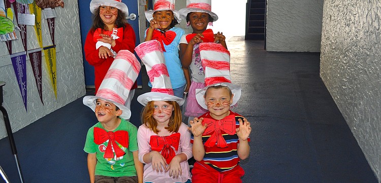 Front row: Jack Murray, India Hirschowitz and John Angsten; back row: Rachel Shapiro, Alaija Pitts and Timeria Miller