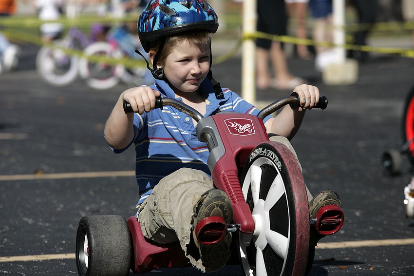 Five-year-old Robert McIntyre couldn't wait to start peddling.