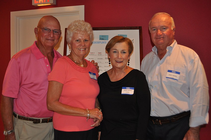 Co-chairs Ron Stephani and Paul Ahern, far left and far right, with their wives Carol and Mary