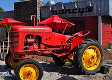 Ready your taste buds for the Nancy's Bar-B-Que menu, which features an item called "Tractor Pull."