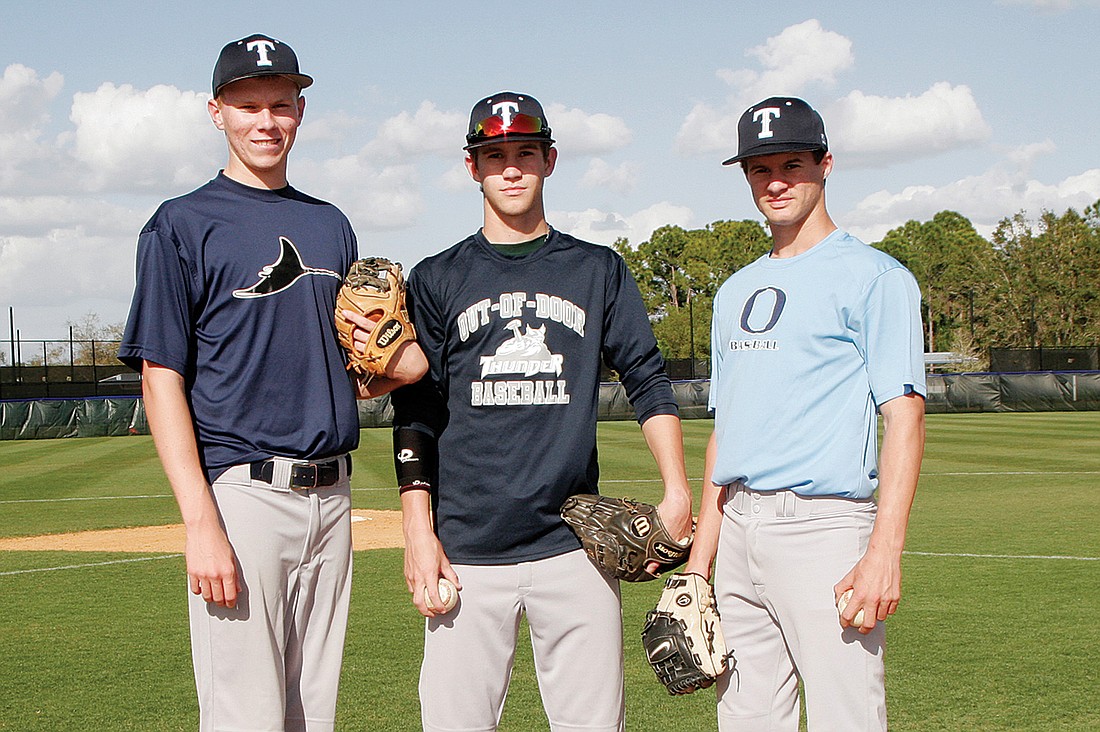 Sophomore Alex Horan, junior Zack Hoppe and eighth-grader Austin Hope have helped lead The Out-of-Door Academy baseball team to a 2-1 district record in their first season with the team.