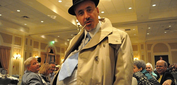 JT Crowder played the exercise instructor who was murdered as well as the detective on the case.