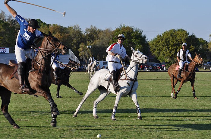 The 16-goal level match started at 4 p.m.