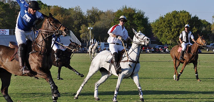 The 16-goal level match started at 4 p.m.