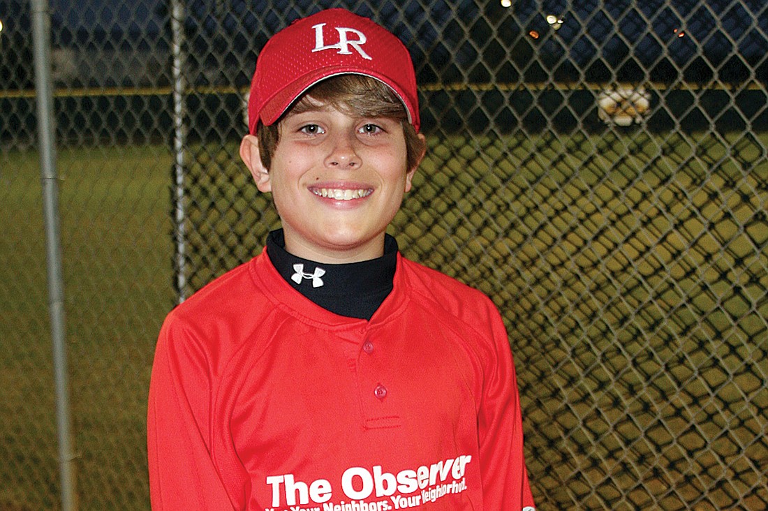 Nick Scardina plays first base.