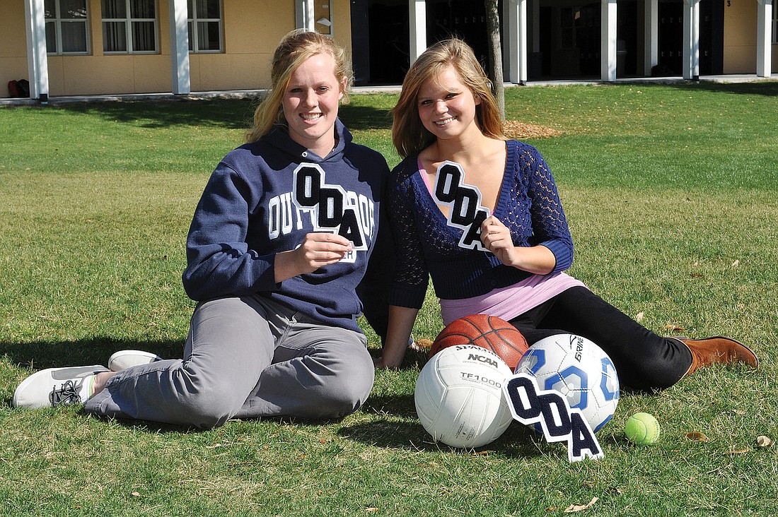 Seniors Rachel Cannon and Michelle van Dalen have played a combined seven sports every year since the seventh grade.