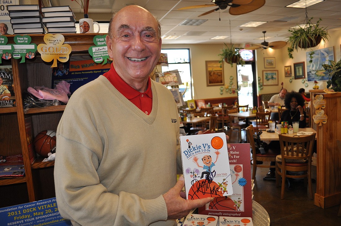 Dick Vitale recently authored his first children's book. Proceeds from the book will benefit cancer research.