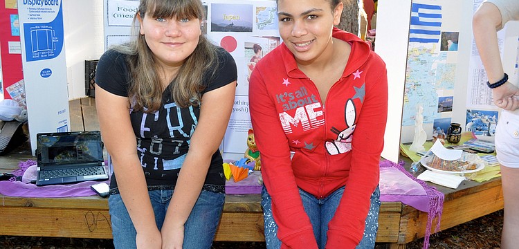 Eileen Scarfe and Jasmine Felton chose Japan as their country for International Fair.